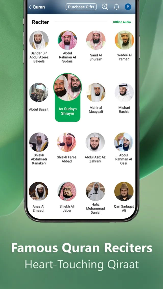 Quran Majeed reciter library